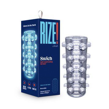 Мастурбатор Blush Rize &ndash; Swich Glow in the Dark Masturbator Clear, двосторонній, світиться в темряві SO8832 фото