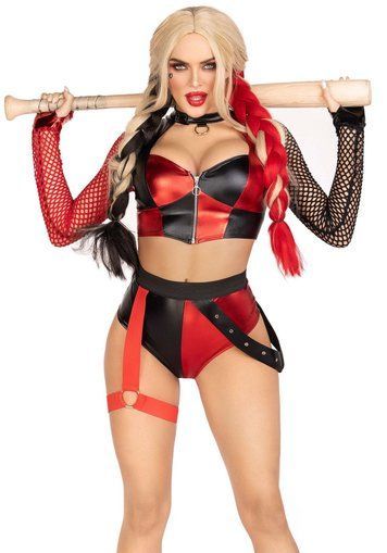 Еротичний костюм Leg Avenue Crime Spree Sweetie Costume S, топ, шорти SO9204 фото