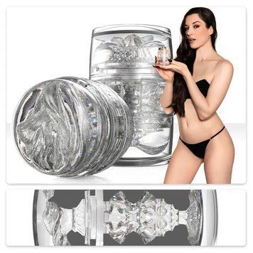 Двосторонній мастурбатор Fleshlight Quickshot Stoya, компактний, наскрізний, зі зліпка вульви та ануса SX0680 фото