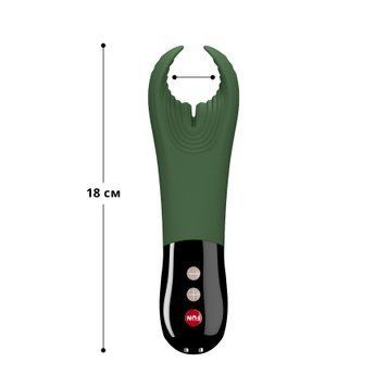 Вібратор для пеніса Fun Factory MANTA moss green/black, підходить для парних ігор SX0966 фото