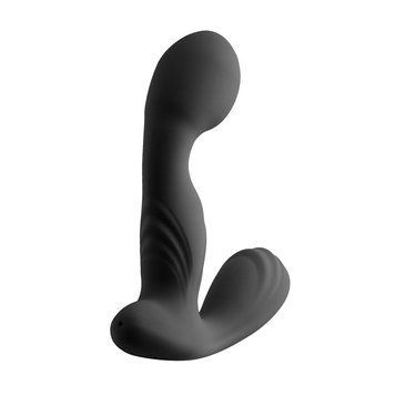 Вібромасажер простати S Pleasures Premium FUZZY, чорний, з рельєфом, 10 режимів вібрації SX1612 фото